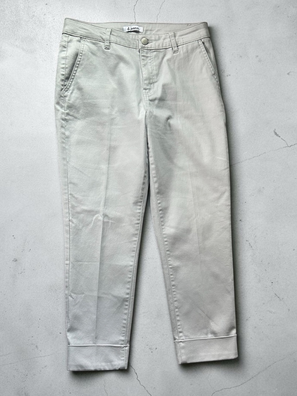 d.jeans Women's Denim Jeans Stretch Solid Regular Size 10